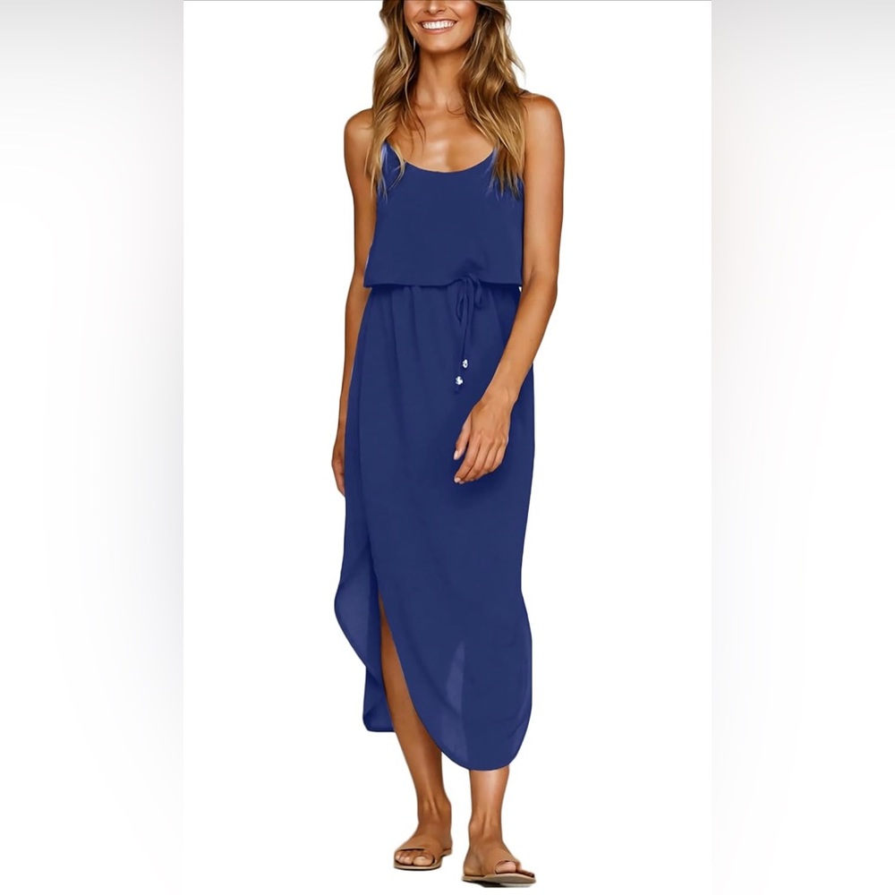 Women's Casual Summer Beach Midi Dress